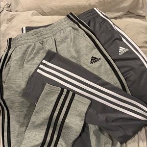 adidas athletic pants LG 14/16 TWO PACK